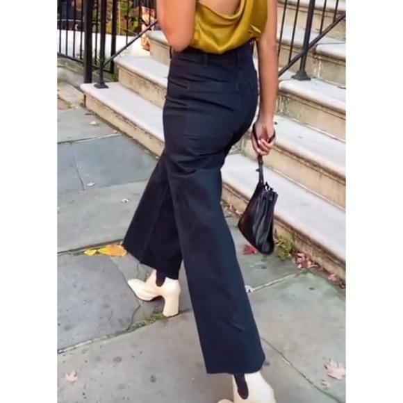 Zara Blogger Favorite The Marine Straight Black Pants - Picture 5 of 8